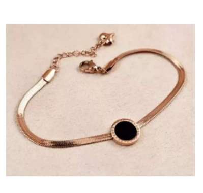 Gelang titanium rose Gold anti karat