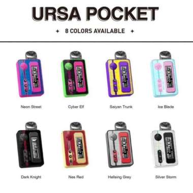 Authentic Lost Vape Ursa Pocket Pod Kit 1200mAh Hellsing Grey