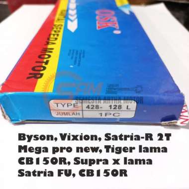 Rantai Motor 428 Rante Roda Standar Grand Mx Vega Vixion RxK Satria FU 428-128L