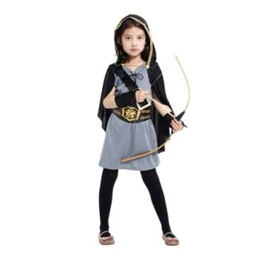ROBIN HOOD ARCHER COSTUME COSPLAY HALOWEEN KOSTUM ANAK PEMANAH GIRL - XL