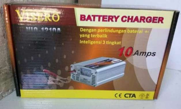 Charger Aki Mobil Cas Aki Mobil Motor Smart Fast Charger 10A New