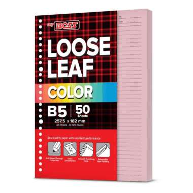 BigBoss Loose Leaf 50 B5 Pink