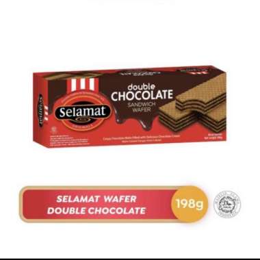 Wafer Selamat Double Chocolate 198 gr