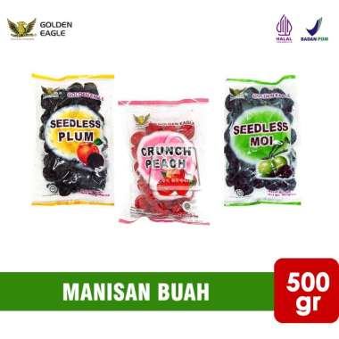 Manisan Buah Golden Eagle / Buah Persik / Seedless Plum / Moi (500 gr) Seedless Moi