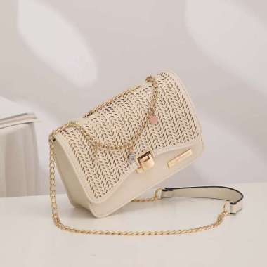 GYKACO SEORINA - Tas Selempang Wanita - Fashion Sling bag (Import) Beige