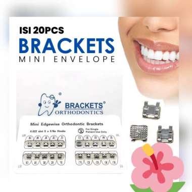 [instant langsung kirim] 1 set bracket amplop orthodentic behel gigi bracket amplop kawat gigi brack