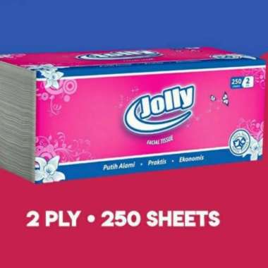 Jolly Facial Tissue 250 Sheets 2ply - Tisu Jolly