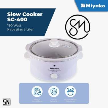 Slow cooker Miyako SC-400 Pemasak Lambat 3 Liter