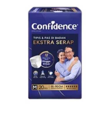 Confidence Popok Dewasa Celana Ekstra Serap M20 pads - Pampers Celana Lansia