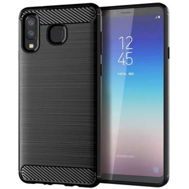 CASING SAMSUNG A8 STAR CASE CARBON FIBER RUGGED SHOCKPROOF SILIKON