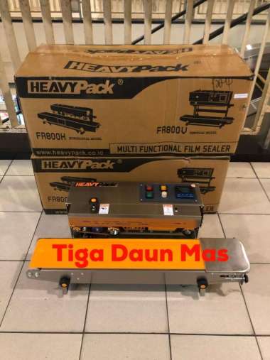 Continous Band Sealer Mesin Penyegel Plastik FR800 Stainless Heavypack