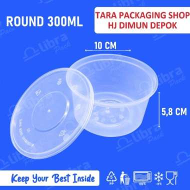 THINWALL ROUND 300 ML MANGKOK BULAT Kemasan