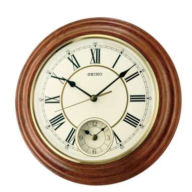 Jam Dinding SEIKO Kayu Japan Brown