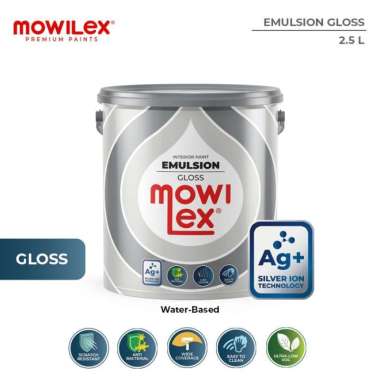CAT TEMBOK MOWILEX EMULSION GLOSS / MOWILEX READY MIX WHITE/2,5 LITER/20 LITER 20 LITER