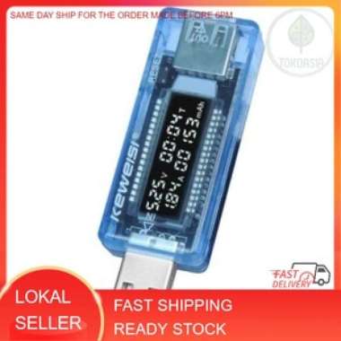 (Ready Stock) KWS-V20 USB Current Voltmeter USB Tester USB Mobile Power Capacity Tester keweisi usb 