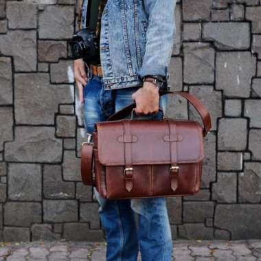 VERISH Tas Kulit Kamera DSLR - Genuine Leather