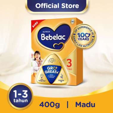Bebelac 3 400gr - Susu PertumbuhanMadu / Vanila Madu