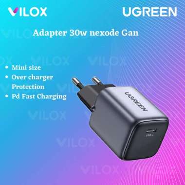 ugreen adapter pd fast charger 20w 30w nexode Gan iphone ipad 12 13 14 30w grey