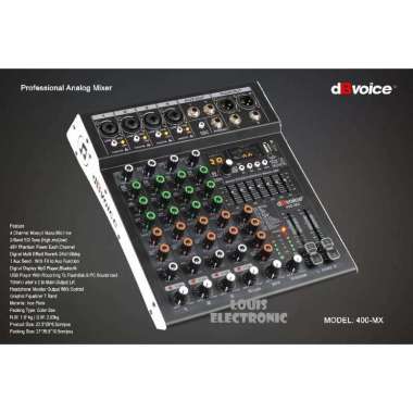 Mixer Audio 4 Channel dBvoice 400-MX ORIGINAL