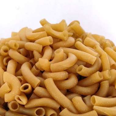 [KILOAN] Makaroni Mekar Coklat Mentah - 1000gr / Makroni Pipa Belum Matang 1kg