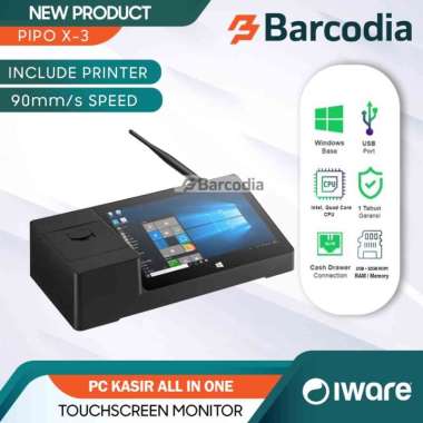 WINDOWS 10 MINI PC PIPO X3 TABLET POS PRINTER THERMAL 58MM - PC KASIR