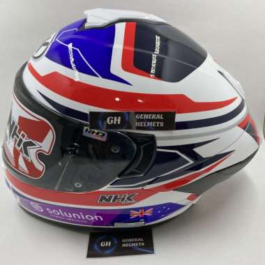 HELM NHK MARK 1 GP JACOB ROULSTONE 2 SINGLE VISOR XL