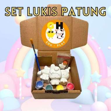 Set Melukis Gypsum Patung Lukis Karakter Cinnamorol Disney Painting Kit Akrilik Acrylic Mewarnai Pat