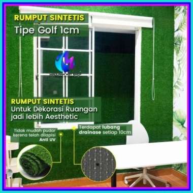Rumput sintetis premium 1 cm harga per meter