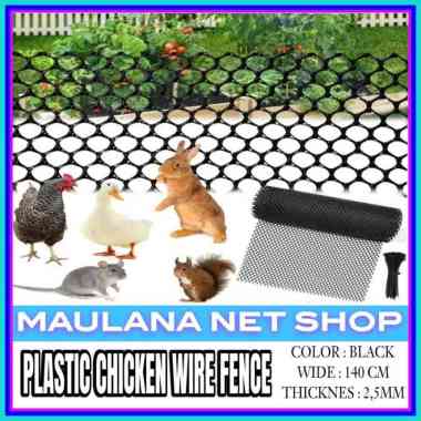 jaring pagar kawat ayam plastik hdpe lebar 1.4 meter