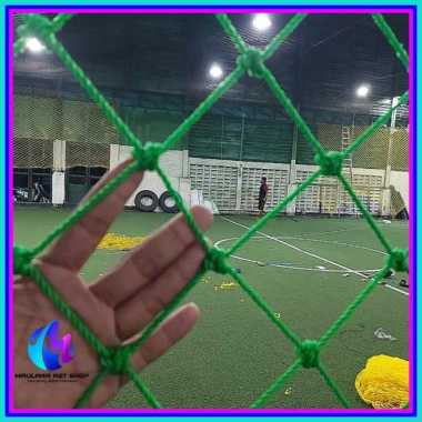 jaring tambang plastik tebal 3mm Hijau size 5cm