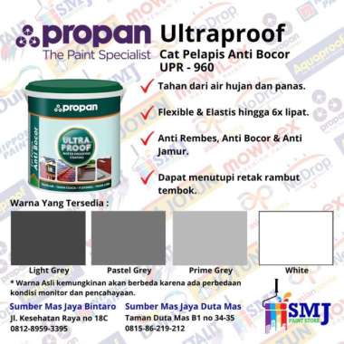 CAT PELAPIS ANTI BOCOR WATERPROOFING PROPAN ULTRAPROOF KEMASAN 4 KG TINTING