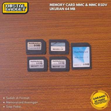 Memory Card MMC RSDV Nokia Ngage QD 6600 6630 7610 9300 9500 N70 N90 64MB
