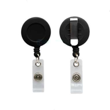 Gantungan Yoyo ID Card Holder Doff Hitam