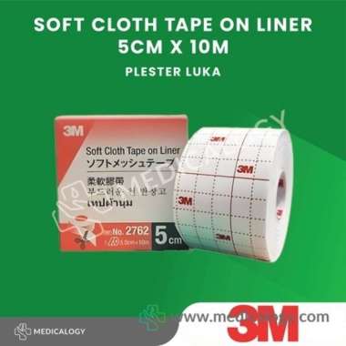 Plester luka 3M 5cm x 10m | 3M™ Soft Cloth Tape on Liner (Hypafix)