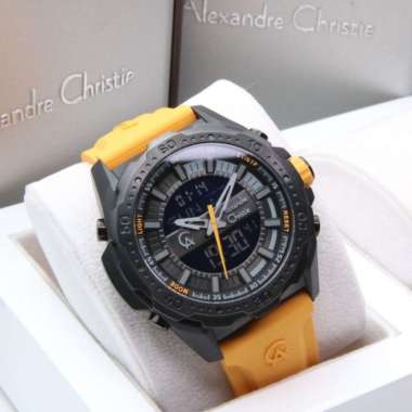 JAM TANGAN PRIA ALEXANDRE CHRISTIE AC9370 / AC 9370 YELLOW ORIGINAL