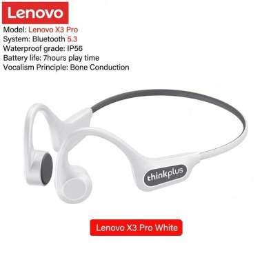 LENOVO ThinkPlus X3 Pro - Bone Conduction Earphone - Bluetooth 5.3 WHITE