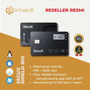 Secux Shield-Bio / Hardware Wallet / Cryptocurrency / Bitcoin BTC ETH / BNIB