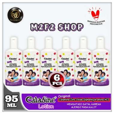 Caladine Lotion Bedak Gatal Antiseptik Cair - 95 ml (Kemasan 6 Pcs)