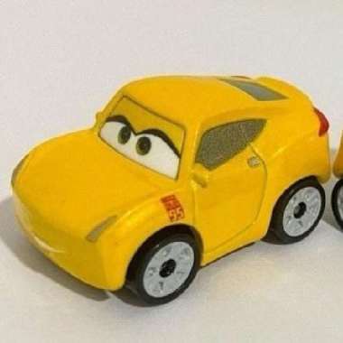 Disney Cars Mini Racers Mattel Diecast Metal Alloy mobil Dinoco Cruz Yellow