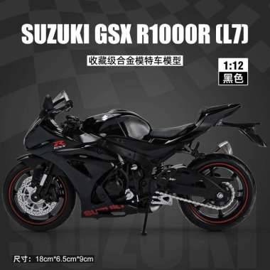 HONDA CBR 1000RR-R FIREBLADE APRILIA RSW4RR1000 Miniatur Skala 1: 12 GSX1000R Black