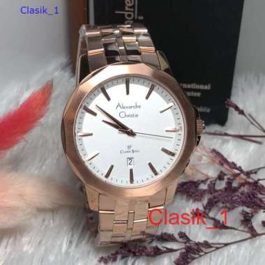 Original 100%!! Alexandre Christie Pria AC 8647 / AC8647 Rosegold Garansi Resmi 1 tahun