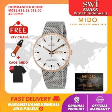 Jam Tangan Pria Mido M031.631.21.031.00 Commander II Chronometer