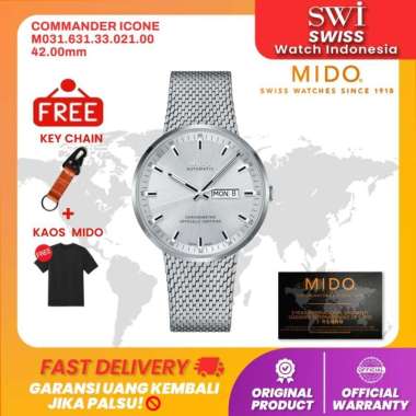Jam Tangan Pria Mido M031.631.11.031.00 Commander Icone Analog