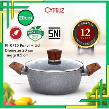 CYPRUZ PI0735 PANCI MARBLE 20CM Kuali - Panci Cypruz - Cypruz - Panci