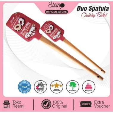Stein Duo Spatula / STEIN SPATULA / STEINCOOKWARE / BAKING SPATULA 1 set Merah