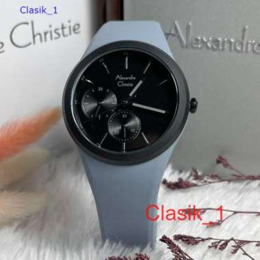 Original 100%!! Alexandre Christie Wanita AC 2663 / AC2663 Black Grey Garansi Resmi 1 Tahun