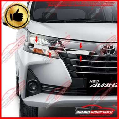MIDDLE GARNISH - GARNISH TENGAH - TOYOTA AVANZA 2019-ON - CHROME