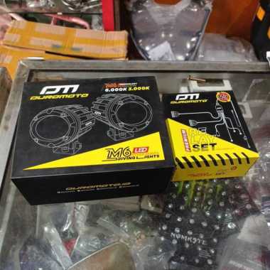 lampu tembak lampu besar motor Duromoto M6 Original M6 + RELAY