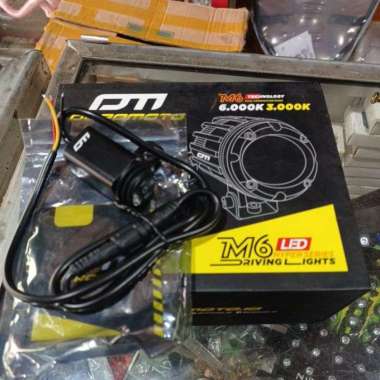 lampu tembak lampu besar motor Duromoto M6 Original M6 + SAKLAR