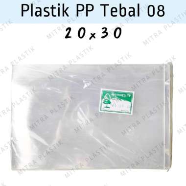 Plastik PP 20x30 Tebal 08 Kantong Plastik Snack Keripik Tebal Bening Transparan Murah